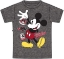 Picture of Disney Youth Boys Tee Hi Mickey Heather Grey Medium