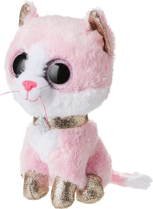 Picture of Ty Beanie Boos Fiona Pink Cat Plush Medium
