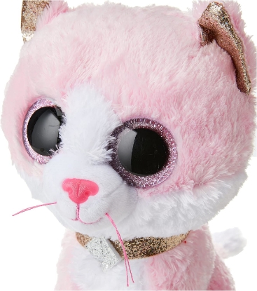 Picture of Ty Beanie Boos Fiona Pink Cat Plush Medium