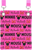 Picture of Disney Minnie Mouse Crossbody Passport Purse Shoulder Bag Neon Pink
