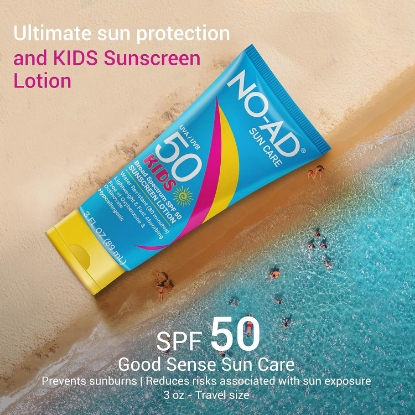 Picture of No-AD Kids SPF 50 Sunscreen Lotion 3 Oz Tube