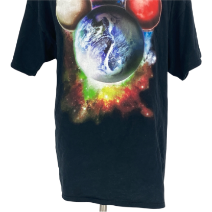 Picture of Disney Mickey Mouse Planets Men's  T-Shirt  Size: 2XL Black