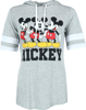 Picture of Disney Mickey Mouse Womens Hooded Football Shirt Large