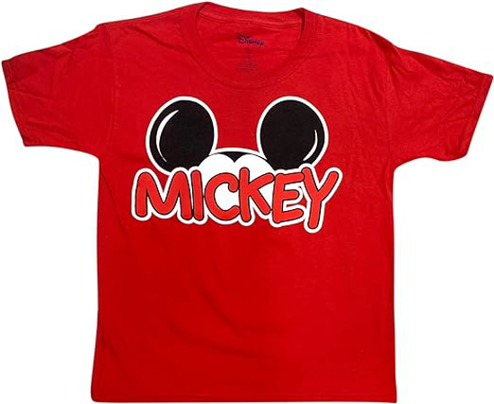 Picture of Disney Mickey Matching Family Youth Shirt Xs Red