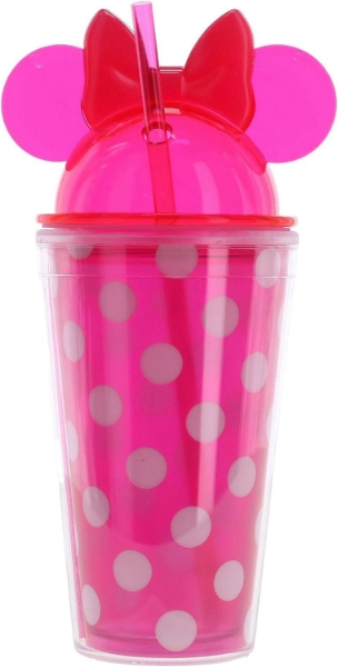Picture of Disney Minnie Mouse Polka Dot 16 oz Ear Tumbler Pink