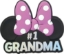 Picture of Disney Minnie Head Pink Bow Soft Touch Magnet #1 Grandma