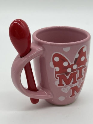 Picture of Disney Minnie Me Espresso Mug with Spoon Pink