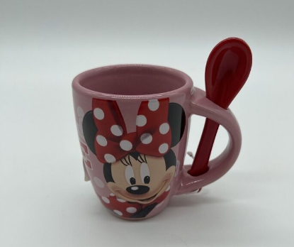 Picture of Disney Minnie Me Espresso Mug with Spoon Pink
