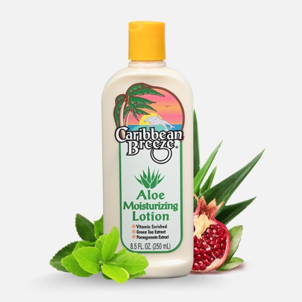 Picture of Caribbean Breeze Aloe Moisturizing Lotion Fruity Cucumber Aloe Vera Lotion for Skin  8.5 Oz