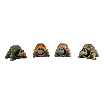 Picture of Nautical Colorful Shell Sea Turtles Tortoises Bobblehead 4 Piece Set