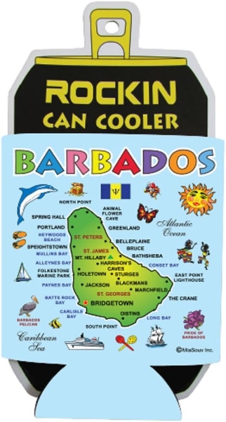Picture of Rocking Neoprene Can Cooler Sleeve Barbados