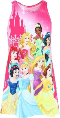 Picture of Disney Princess Ariel Snow Cinderella Tiana Jasmine & More Sublimated Dress for Youth Girls Small 6-6x