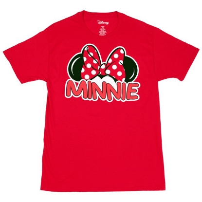 Picture of Disney Minnie Mouse Signature Ears Women's Family T-Shirt-Small Red