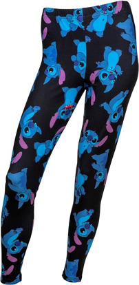 Picture of Disney Stitch Leggings All Over Print Stretch Black Small