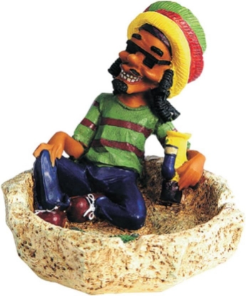 Picture of Rockin Gear Jamaican Rasta Figurine Ashstray