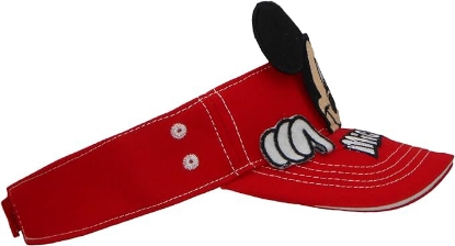Picture of Disney Mickey Mouse Peeking Authentic Sun Visor Red