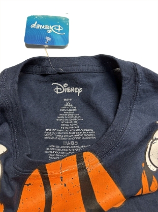 Picture of Disney Goofy Headless Mens Navy Vintage Look Large T-Shirt