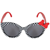 Picture of Disney Minnie Mouse Black Polka Dot Print Adult Sunglasses with Bow Black
