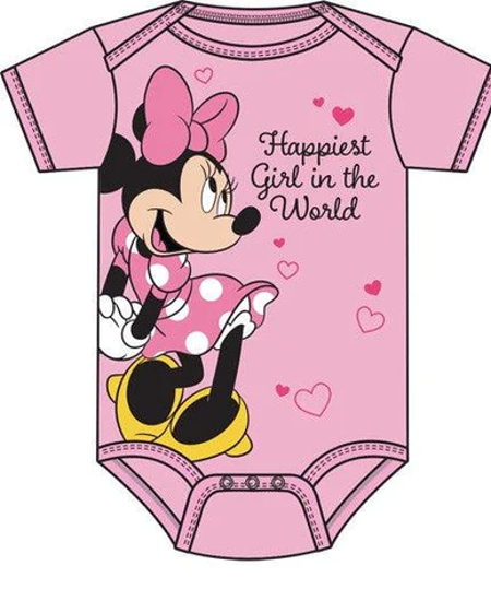 Picture of Disney Minnie Mouse Infant Onesie Light Pink Size 18M
