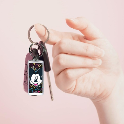 Picture of Disney Mickey Mouse Toss Heads Lucite Keychain