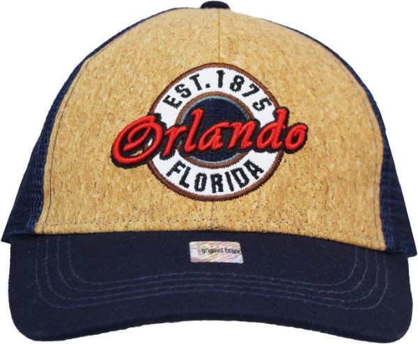Picture of Orlando EST 1875 Florida Adult mesh Back Trucker Cap Navy