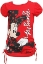 Picture of Disney Minnie Mouse Black Bow Red Youth Girls Tops Size SX
