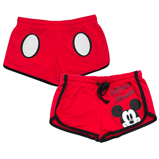 Picture of Disney Mickey Mouse Peeking Shorts Red Size Large