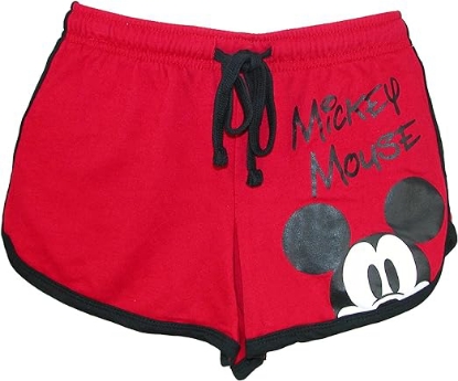 Picture of Disney Mickey Mouse Peeking Shorts Red Size Large