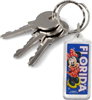 Picture of Disney Coy Minnie Mouse Lucite Keychain Florida Namedrop