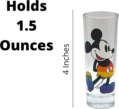 Picture of Disney Rainbow Mickey Mouse Collectible Tall Shot Glass