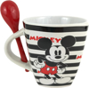 Picture of Disney Mickey Mouse Striped Mug With Spoon 325 mL