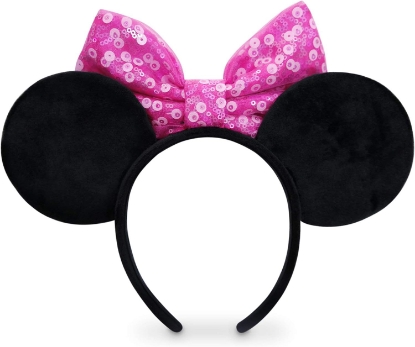 Picture of Disney Minnie Mouse Bow And Ears Pink Headband for Girls