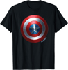 Picture of Marvel Captain America Mens Distressed Shield  Florida Namedrop T-Shirt Black