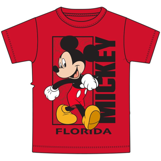 Picture of Disney Mickey Mouse Strut Youth Boys Red Tee Florida Namedrop