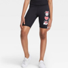 Picture of Disney Minnie Mouse Faces Black High Waisted Biker Shorts