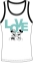 Picture of Disney Mickey & Minnie Love Junior Tank Top Mint & Black