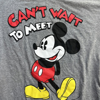 Picture of Disney Mickey Mouse Can't Wait to Meet Adult Tee Shirt Gray