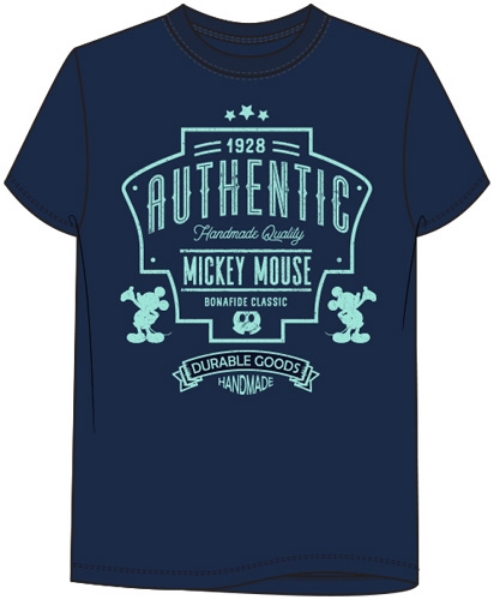 Picture of Disney Mickey Mouse Bonafide Classic Adult Tee Navy