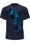 Picture of Disney Mickey Mouse and Friends Flow Adult Tee Shirt Neon Navy