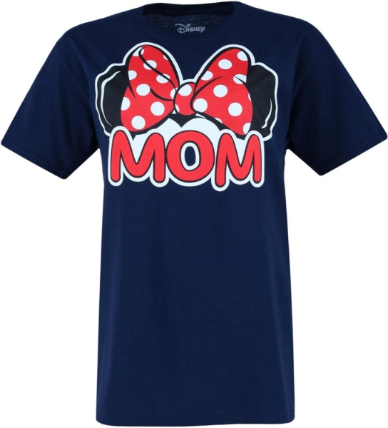 Picture of Disney Minnie Mouse Mom Fan Adults  T-Shirt Navy