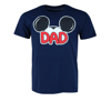 Picture of Disney Mickey Mouse Ears Dad Fan Adults T-Shirt Navy