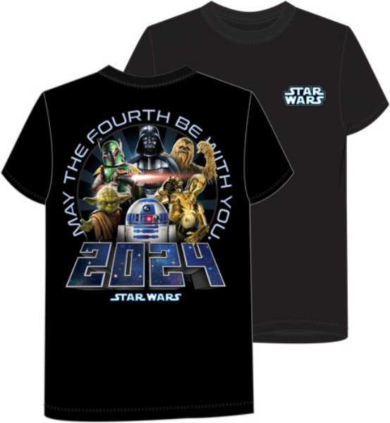 Picture of Star Wars May The Fourth Be With You Tee 2024  Adult Tee Black