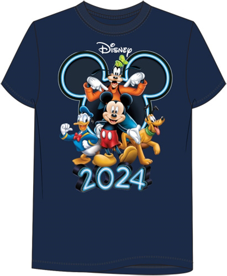 Picture of Disney Mickey And Friends 2024 Adult Tee Navy