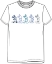 Picture of Disney Mickey Mouse Colorful Sketch White Tee Shirt