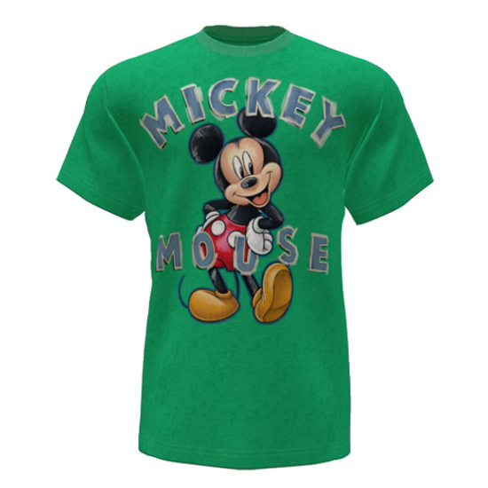 Picture of Disney Mickey Mouse Day 1 Adult Green Tee Shirt