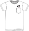 Picture of Disney Mickey Mouse Listening Men's Pocket Tee White