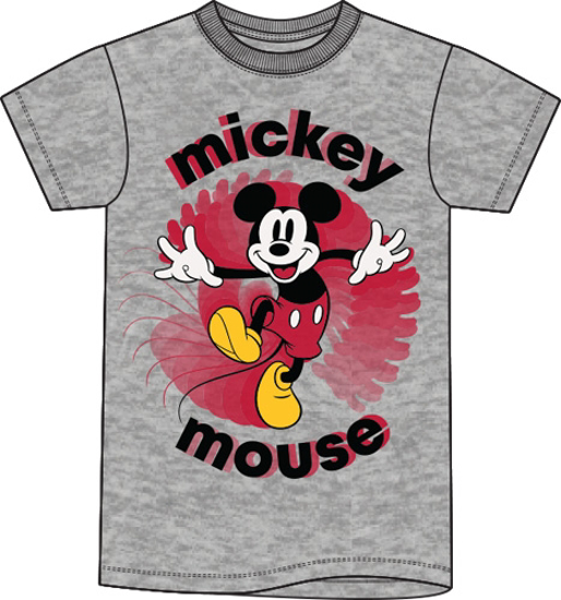 Picture of Disney Mickey Mouse Prism Adult Tee Gray