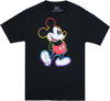 Picture of Disney Mickey Mouse Pride Glowing Outline Adult Tee Black