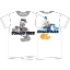 Picture of Disney Donald Duck Hanging Front Back Print Tee Shirt White