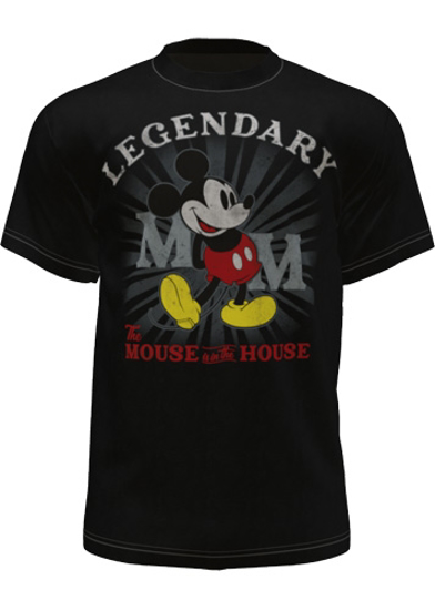 Picture of Disney Mickey Mouse Standing Legendary Adult Tee Black